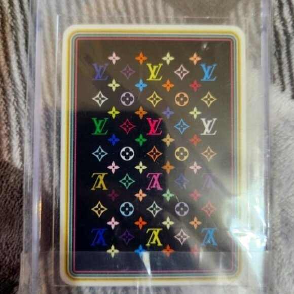 Louis Vuitton x Takashi Murakami Noir S/S 2003 Playing Card 5 Clubs Ltd New - Picture 2 of 5